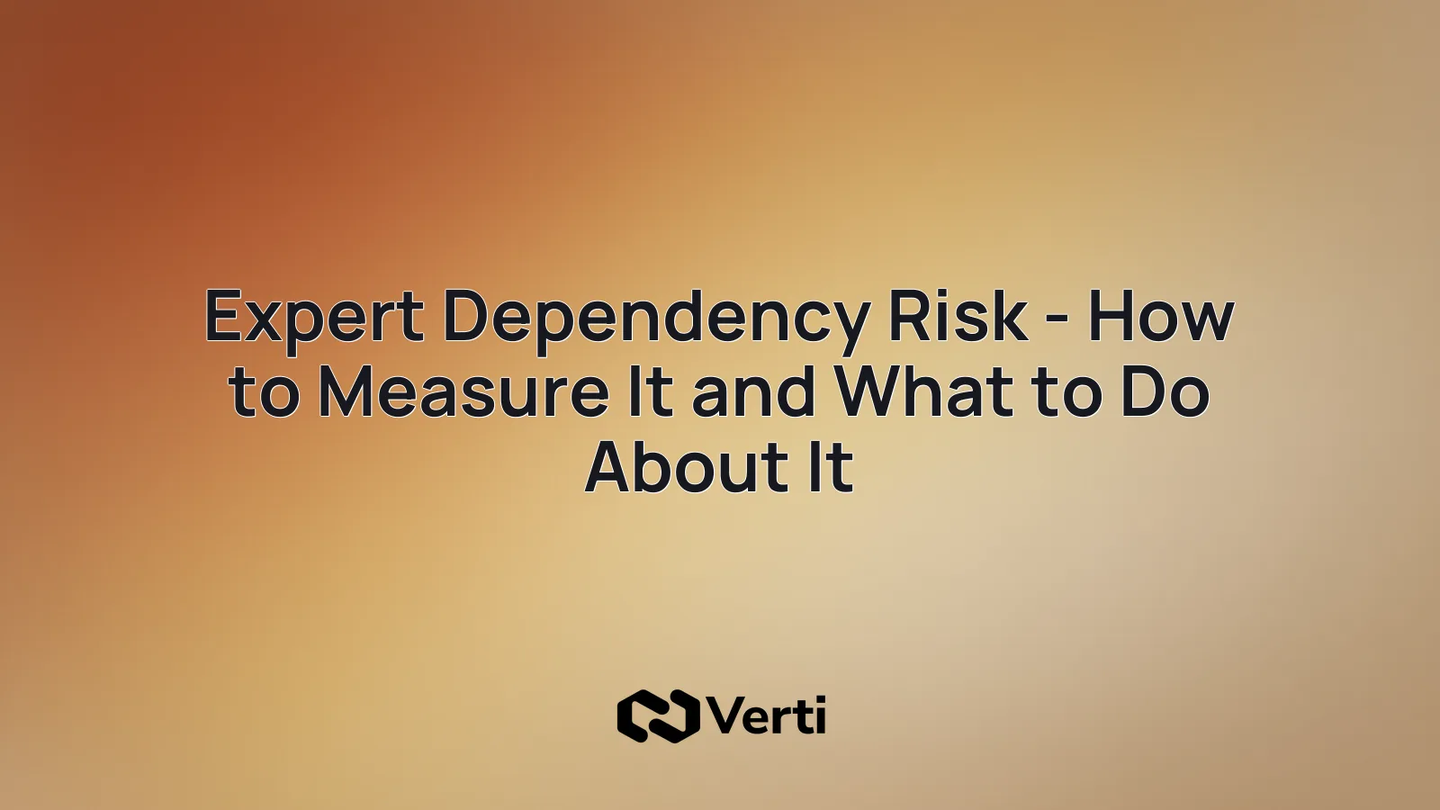 Cover art for measuring expert dependency risk in operations