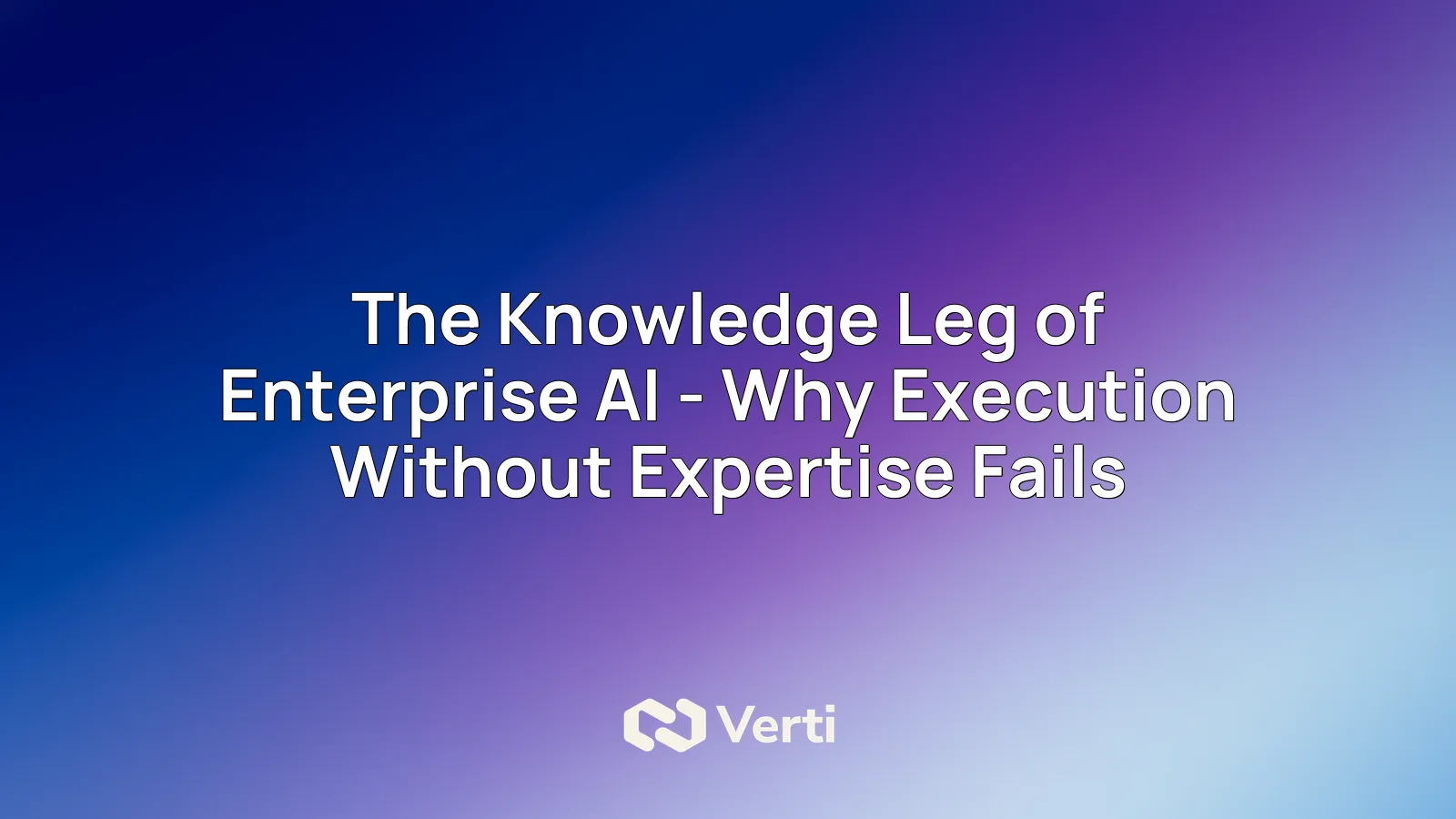 Cover art for the knowledge leg of enterprise AI