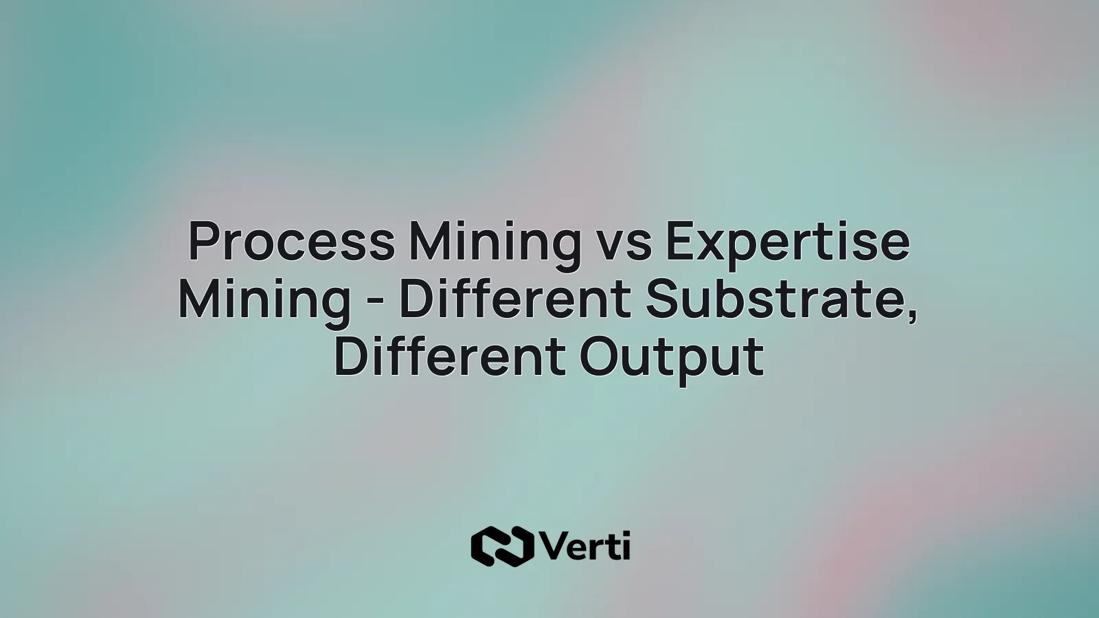 Cover art for a comparison of process mining and expertise mining