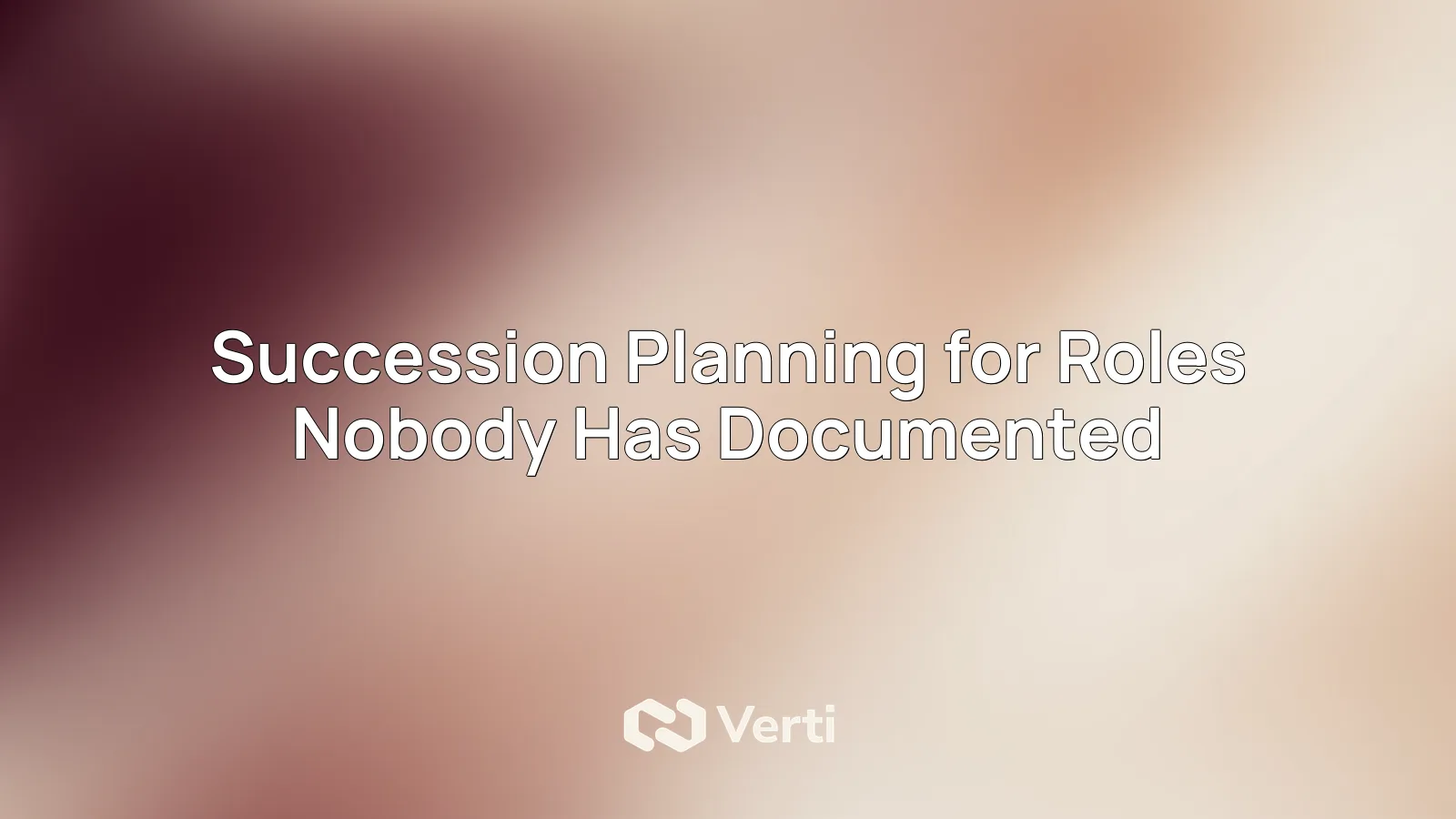 Cover art for succession planning in undocumented roles
